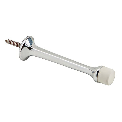 Ives 60MB 3-3/4" Projection Solid Brass Rigid Baseboard Door Stop 1" Base Diameter.