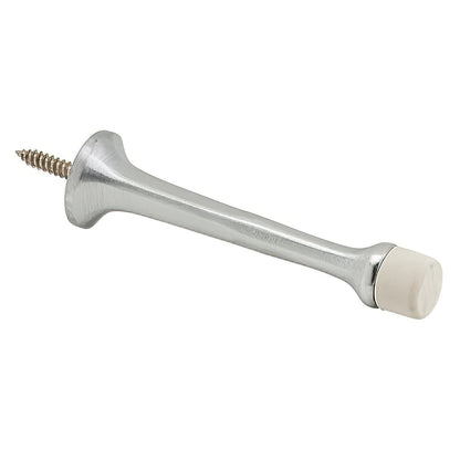 Ives 60MB 3-3/4" Projection Solid Brass Rigid Baseboard Door Stop 1" Base Diameter.