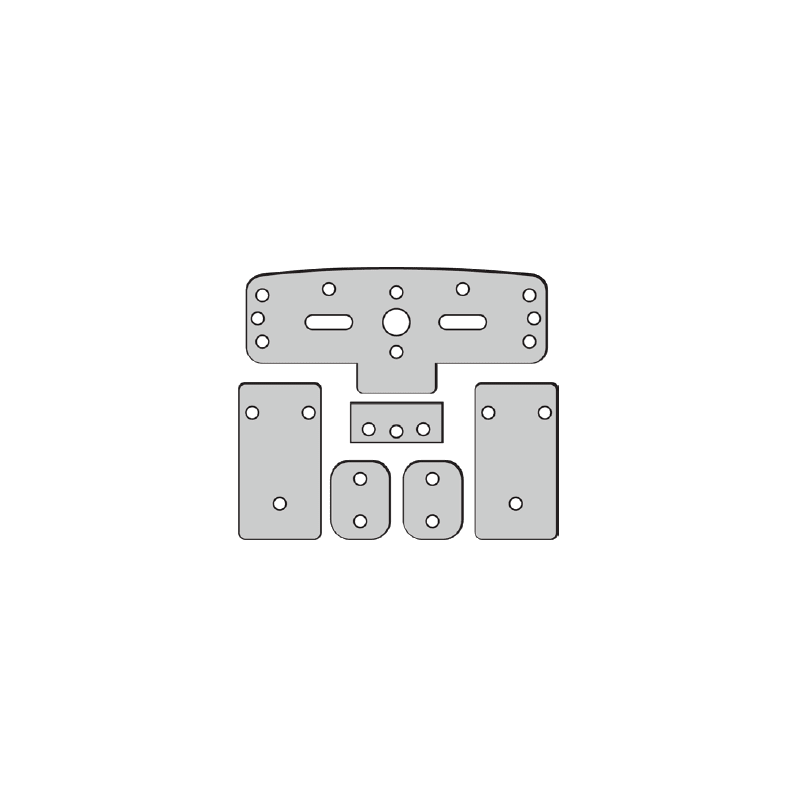 Cal-Royal 612-SHIM Glass Bead Shim Kit for Vertical Type Exit Device