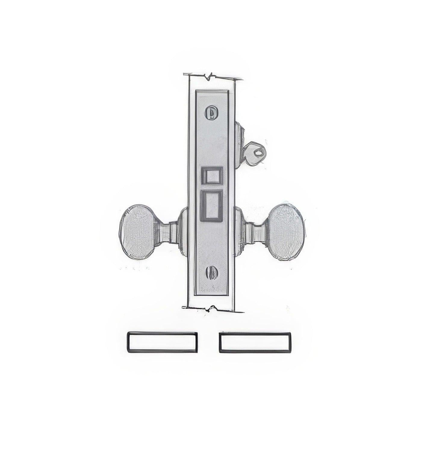 Baldwin 6130.L Left Hand Classroom Mortise Lock