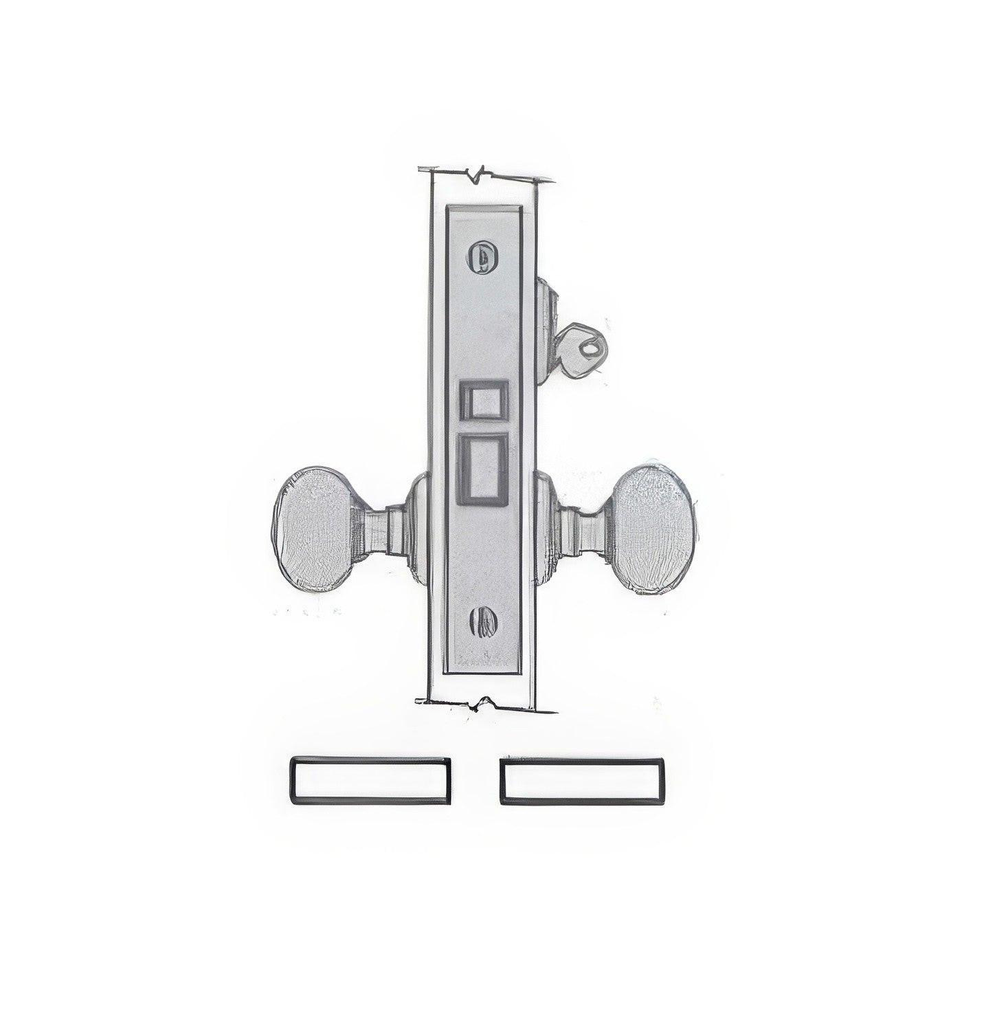 Baldwin 6130.L Left Hand Classroom Mortise Lock