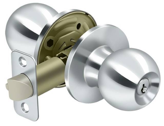 Deltana 6171 St. Thomas Single Cylinder Keyed Entry Door Knob
