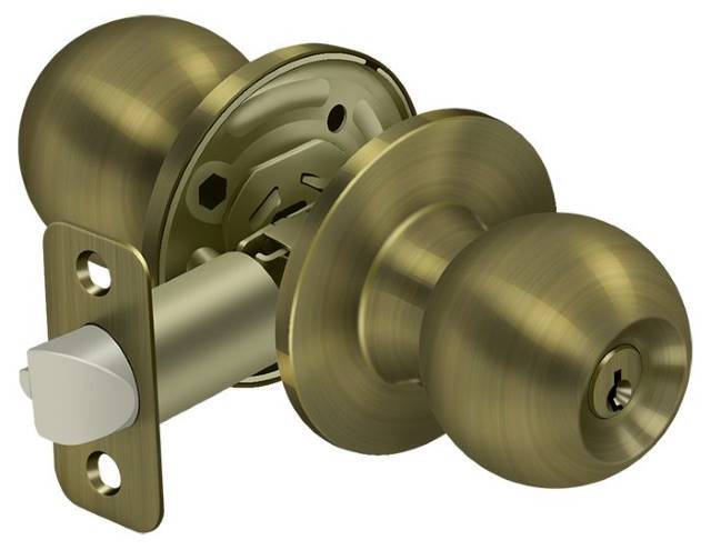 Deltana 6171 St. Thomas Single Cylinder Keyed Entry Door Knob