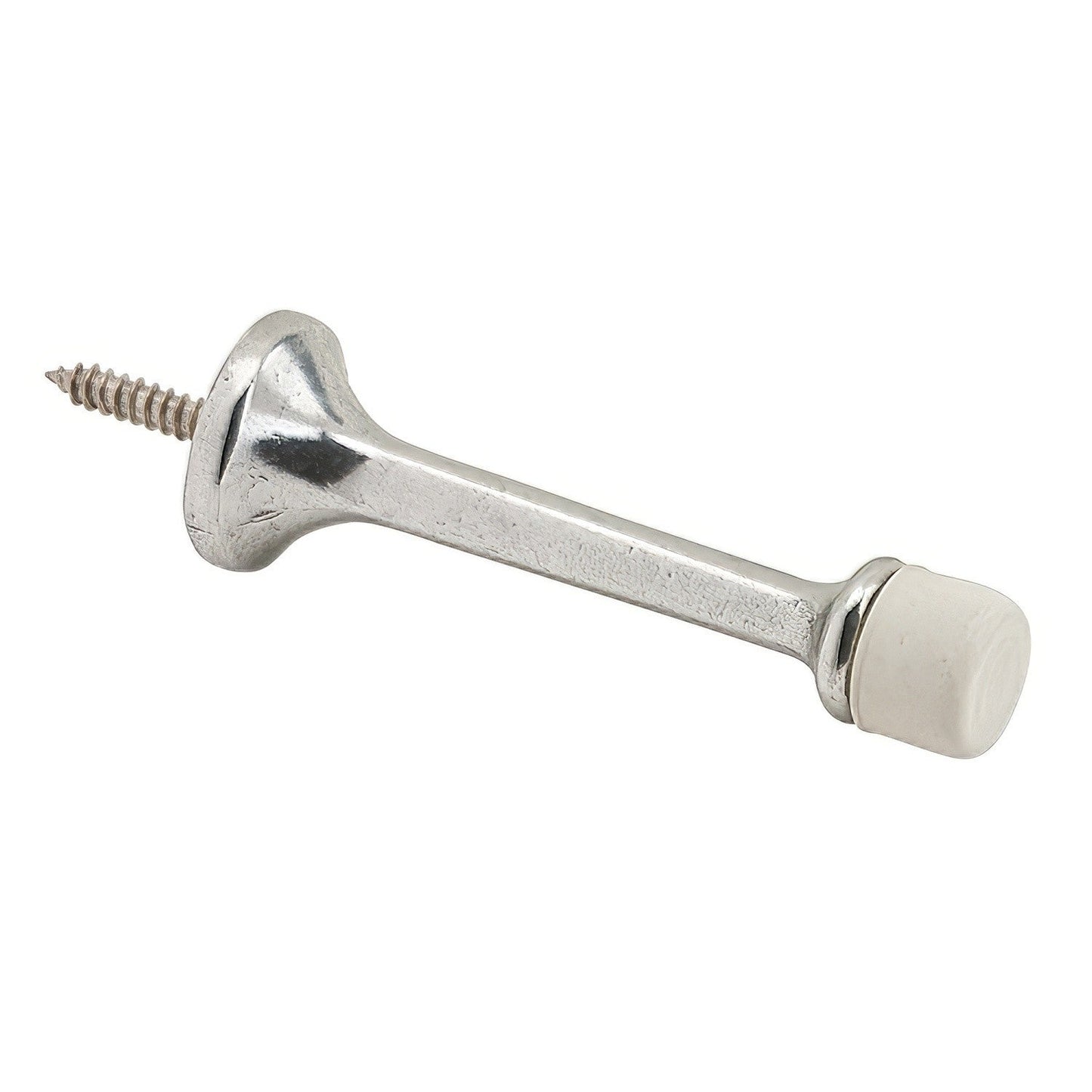 Ives 61A 3-3/16" Projection Aluminum Baseboard Rigid Door Stop 7/8" Base Diameter.
