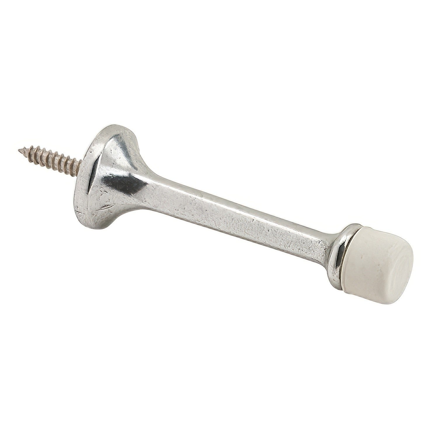 Ives 61A 3-3/16" Projection Aluminum Baseboard Rigid Door Stop 7/8" Base Diameter.