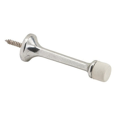 Ives 61A 3-3/16" Projection Aluminum Baseboard Rigid Door Stop 7/8" Base Diameter.