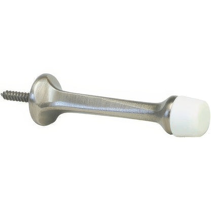 Ives 61B 3-1/8" Projection Solid Brass Baseboard Rigid Door Stop 7/8" Base Diameter.