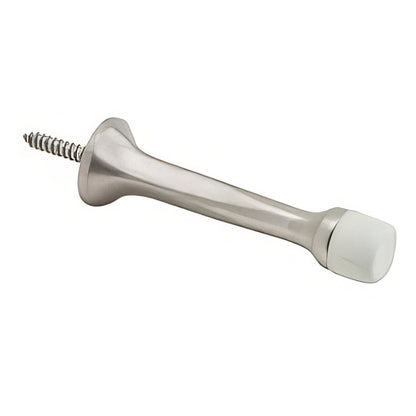 Ives 61B 3-1/8" Projection Solid Brass Baseboard Rigid Door Stop 7/8" Base Diameter.