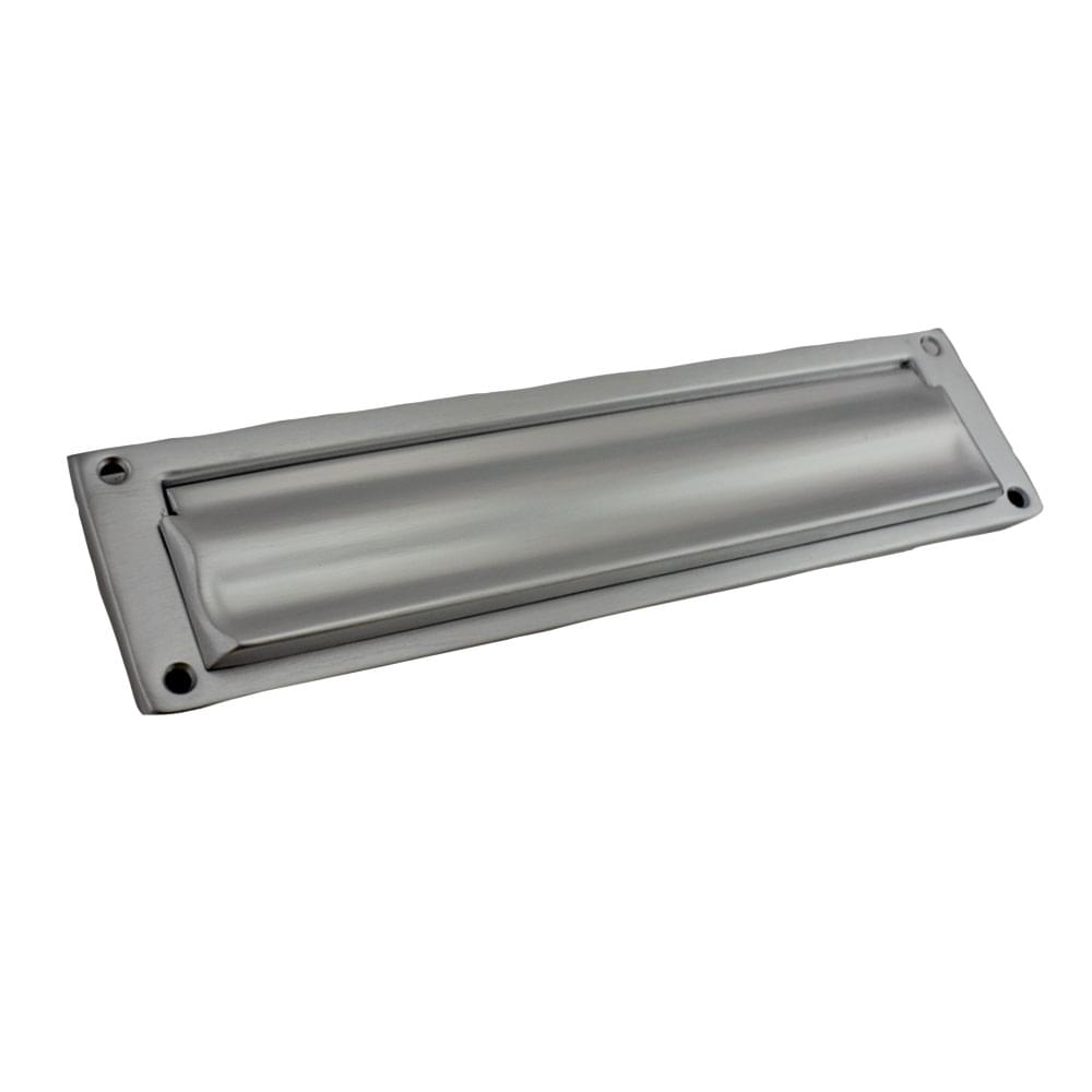 Ives 620PA28 Aluminum Magazine Mail Slot with Spring Loaded Front and Open Back Aluminum Finish.