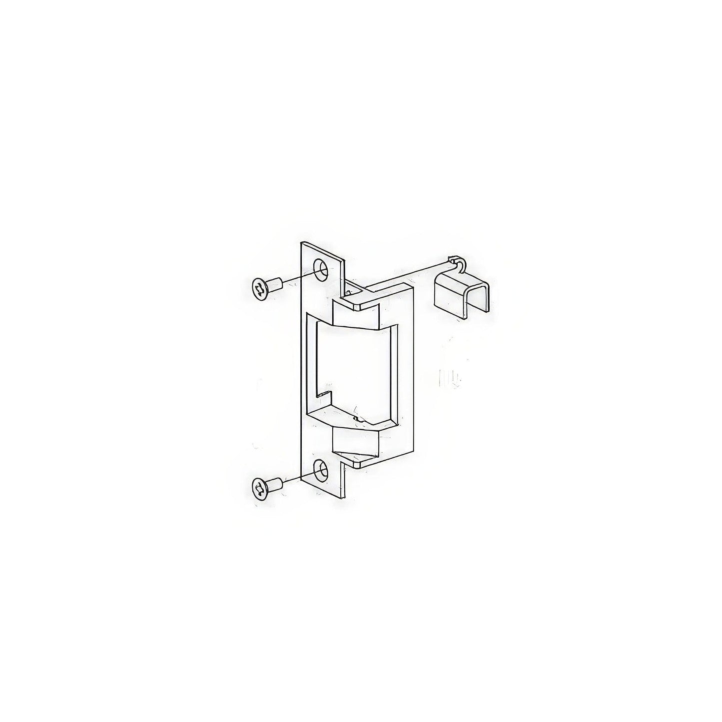 Von Duprin 6211WF 4.875" Electric Strike for Cylindrical and Mortise Lock Exit Device.