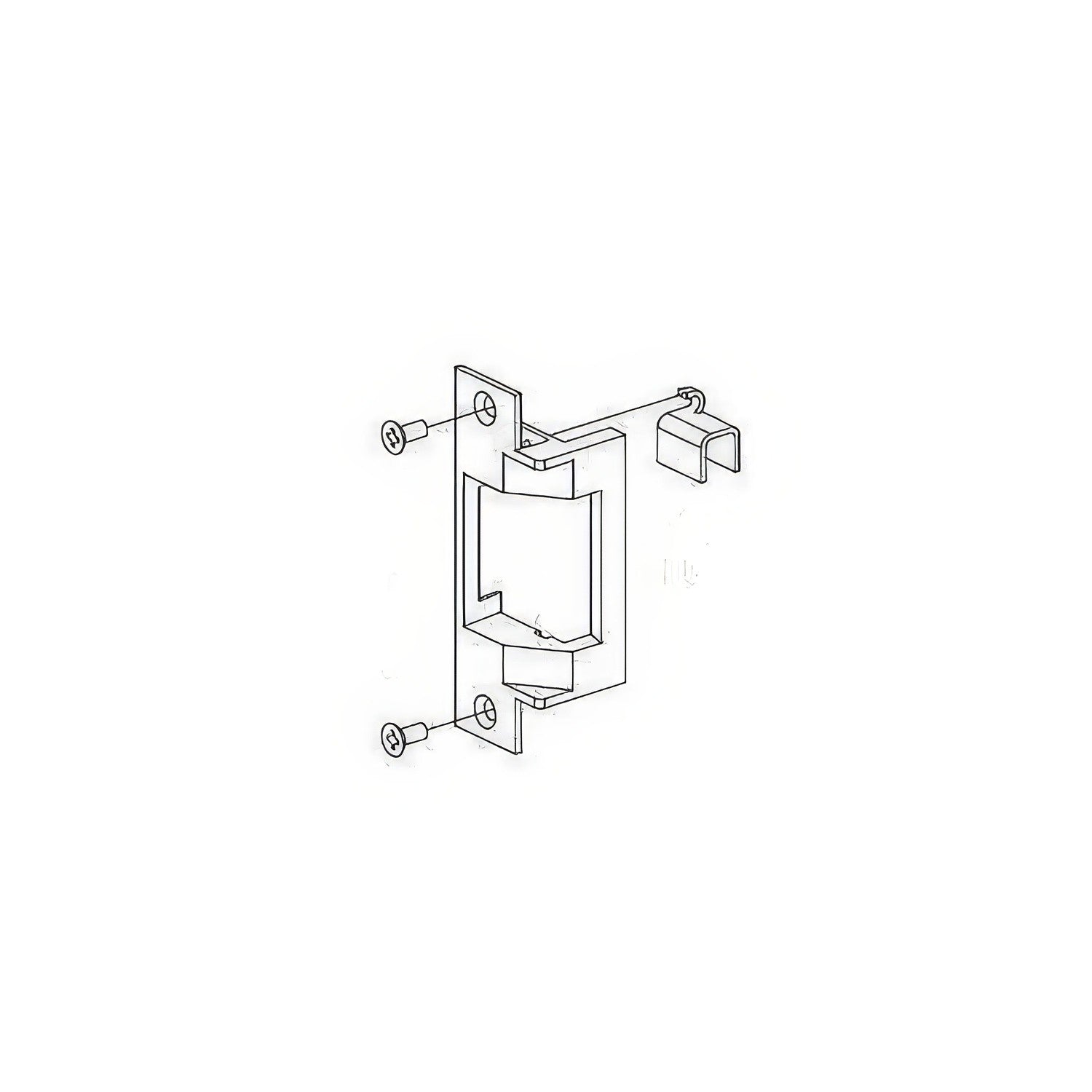 Von Duprin 6211WF 4.875" Electric Strike for Cylindrical and Mortise Lock Exit Device.
