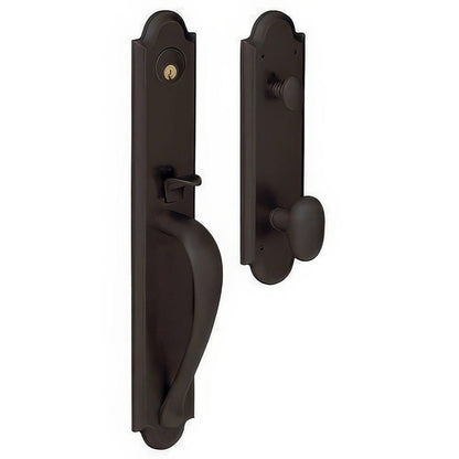 Baldwin 6402.ENTR Boulder Full Escutcheon Emergency Egress Single Cylinder Handleset.