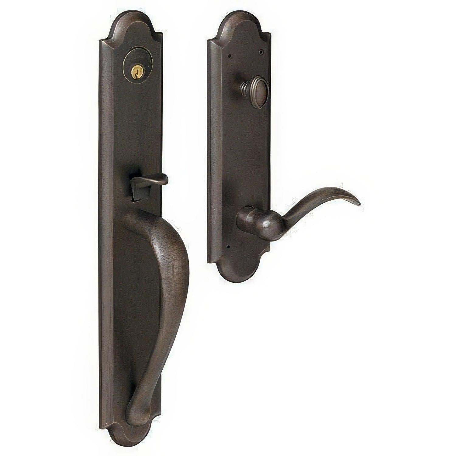 Baldwin 6402.LFD Left Hand Boulder Full Dummy Single Cylinder Handleset.