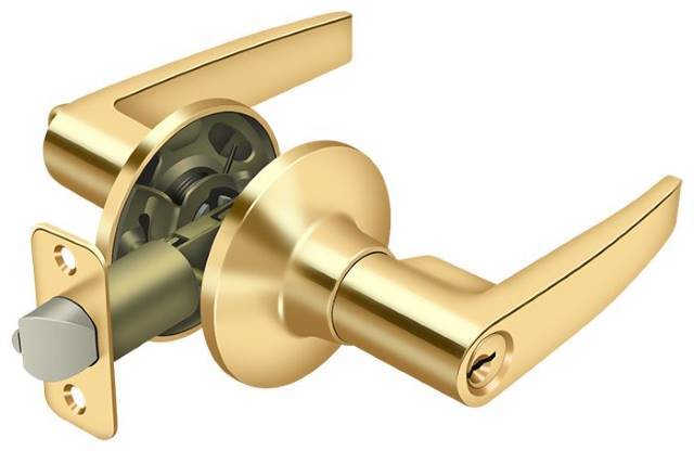 Deltana 6411 Morant Keyed Entry Single Cylinder Door Lever