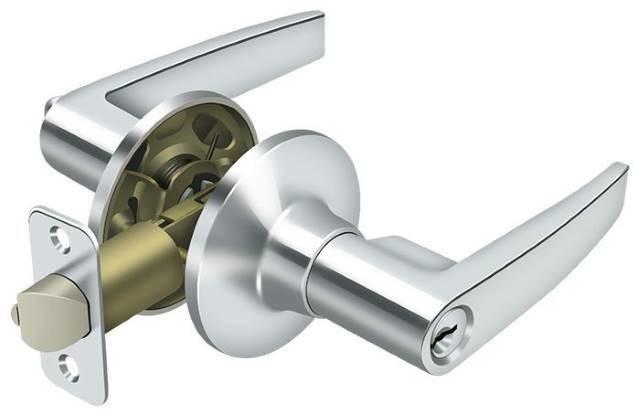 Deltana 6411 Morant Keyed Entry Single Cylinder Door Lever.