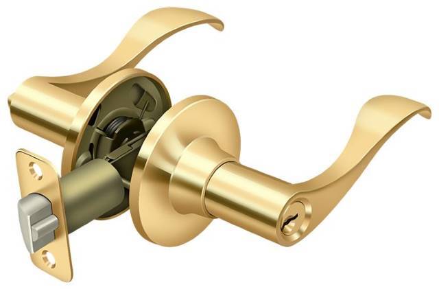 Deltana 6461-15A Savanna Keyed Entry Single Cylinder Door Lever
