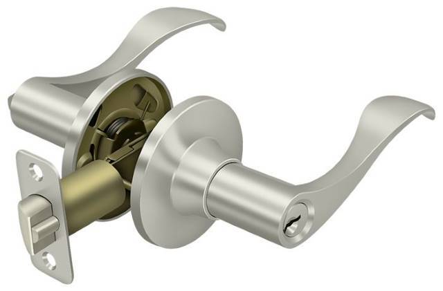 Deltana 6461-15A Savanna Keyed Entry Single Cylinder Door Lever