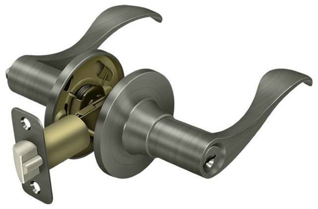 Deltana 6461-15A Savanna Keyed Entry Single Cylinder Door Lever