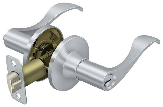 Deltana 6461-15A Savanna Keyed Entry Single Cylinder Door Lever
