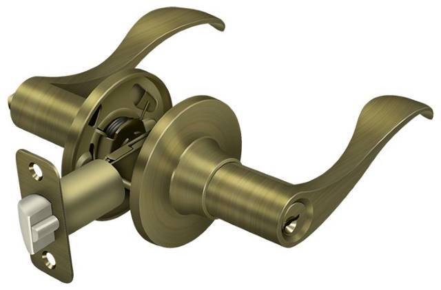 Deltana 6461-15A Savanna Keyed Entry Single Cylinder Door Lever
