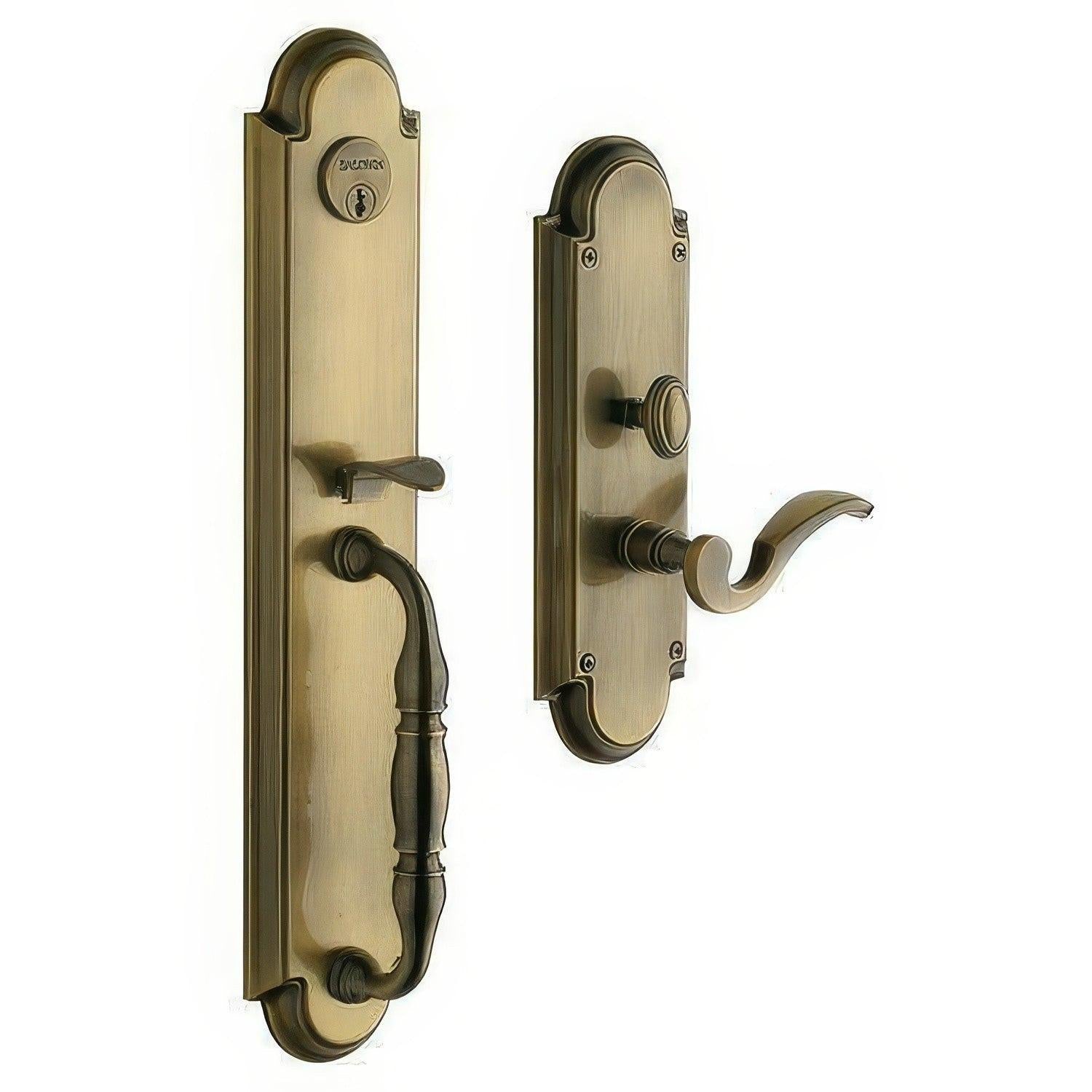 Baldwin 6544.RDBL Hamilton Right Hand Double Cylinder Mortise Handleset Trim Set