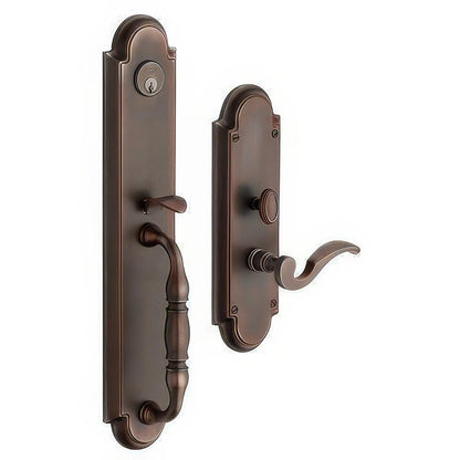 Baldwin 6544.RDBL Hamilton Right Hand Double Cylinder Mortise Handleset Trim Set