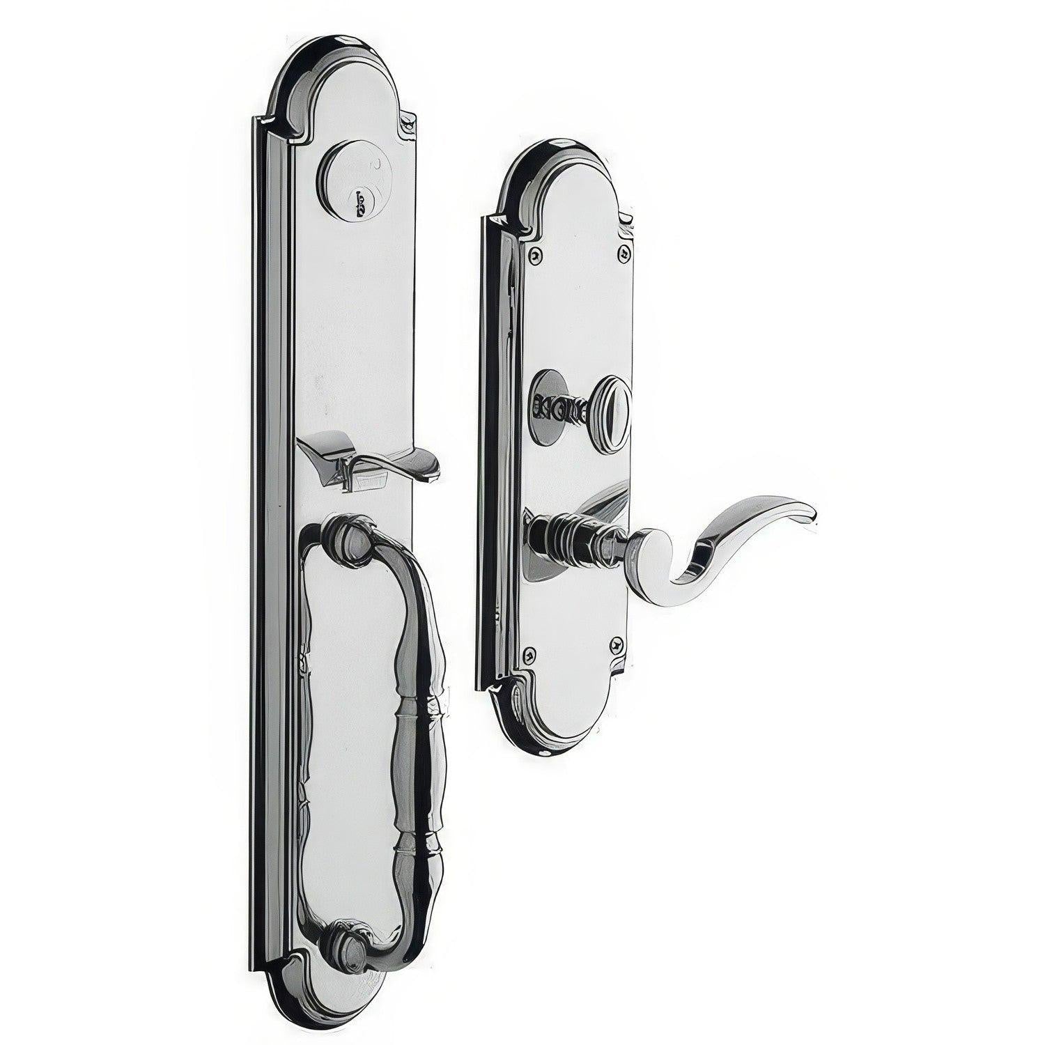 Baldwin 6544.LENT Hamilton Left Hand Single Cylinder Mortise Handleset Trim Set