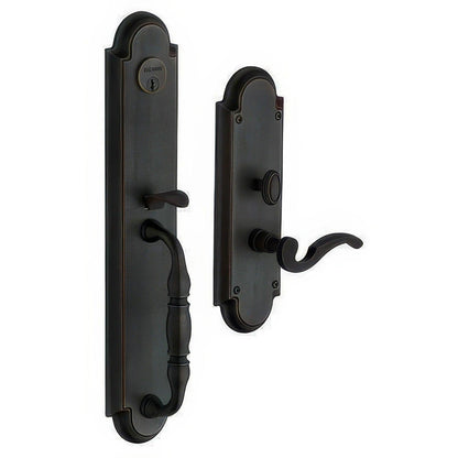 Baldwin 6544.RDBL Hamilton Right Hand Double Cylinder Mortise Handleset Trim Set