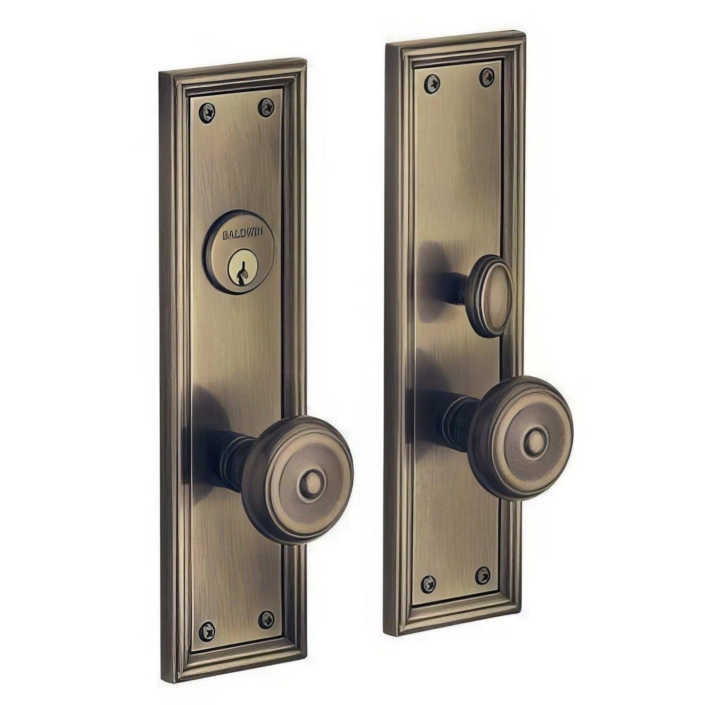 Baldwin 6547.ENTR Nashville Single Cylinder Mortise Handleset Trim Set