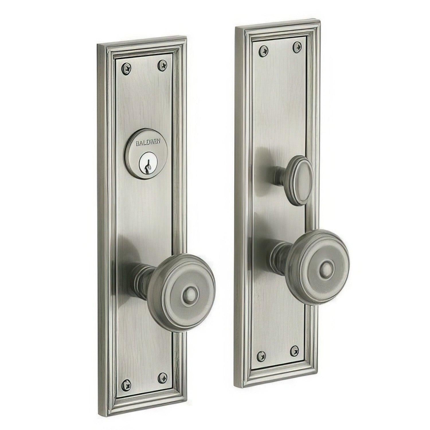 Baldwin 6547.DBLC Nashville Double Cylinder Mortise Handleset Trim Set