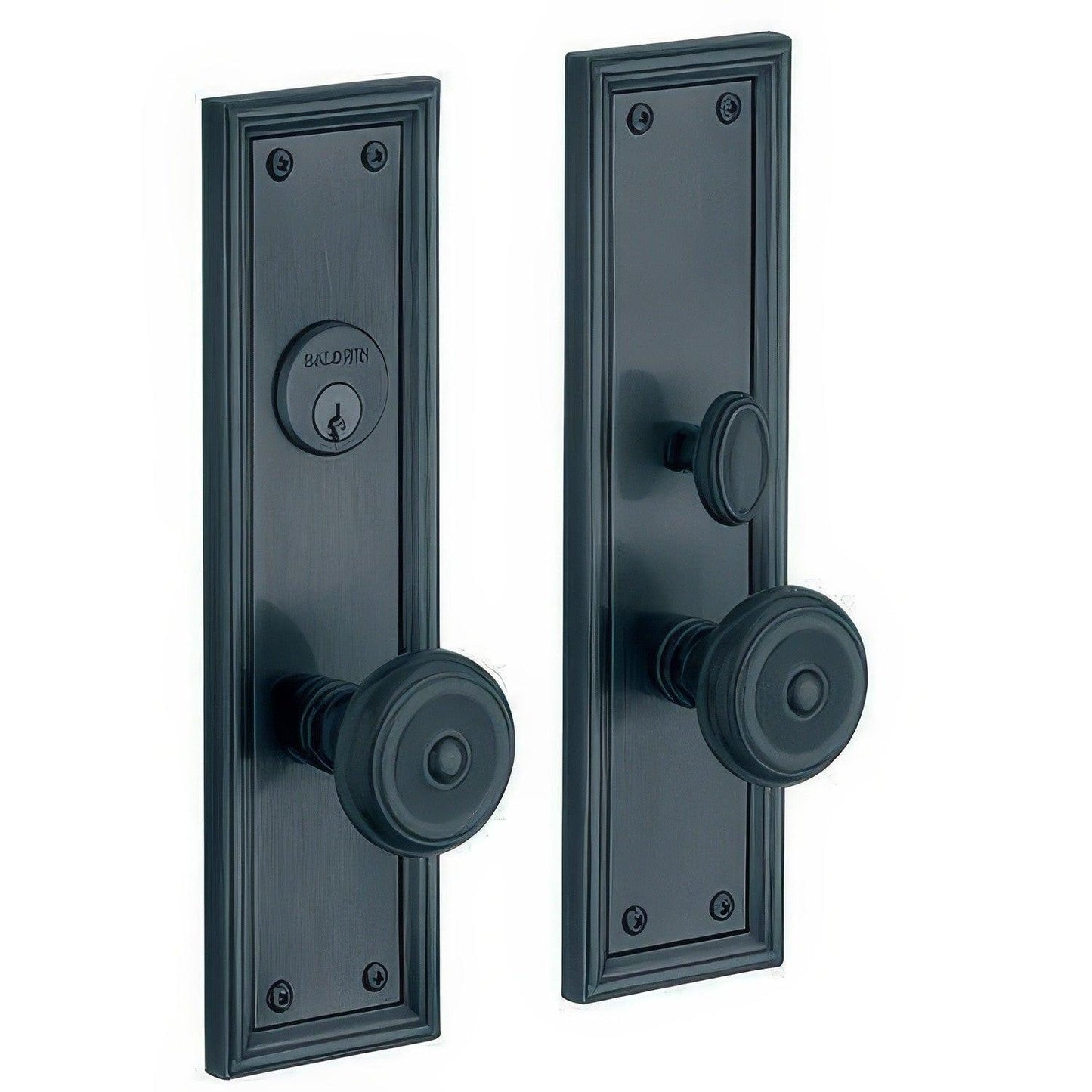 Baldwin 6547.DBLC Nashville Double Cylinder Mortise Handleset Trim Set