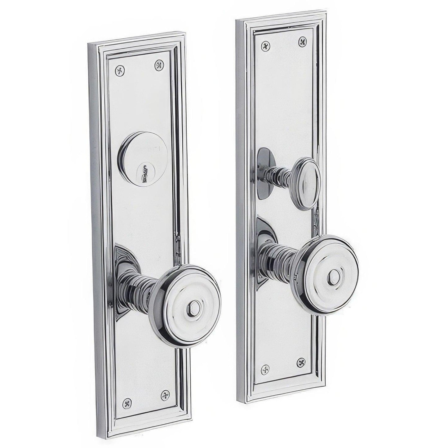 Baldwin 6547.DBLC Nashville Double Cylinder Mortise Handleset Trim Set