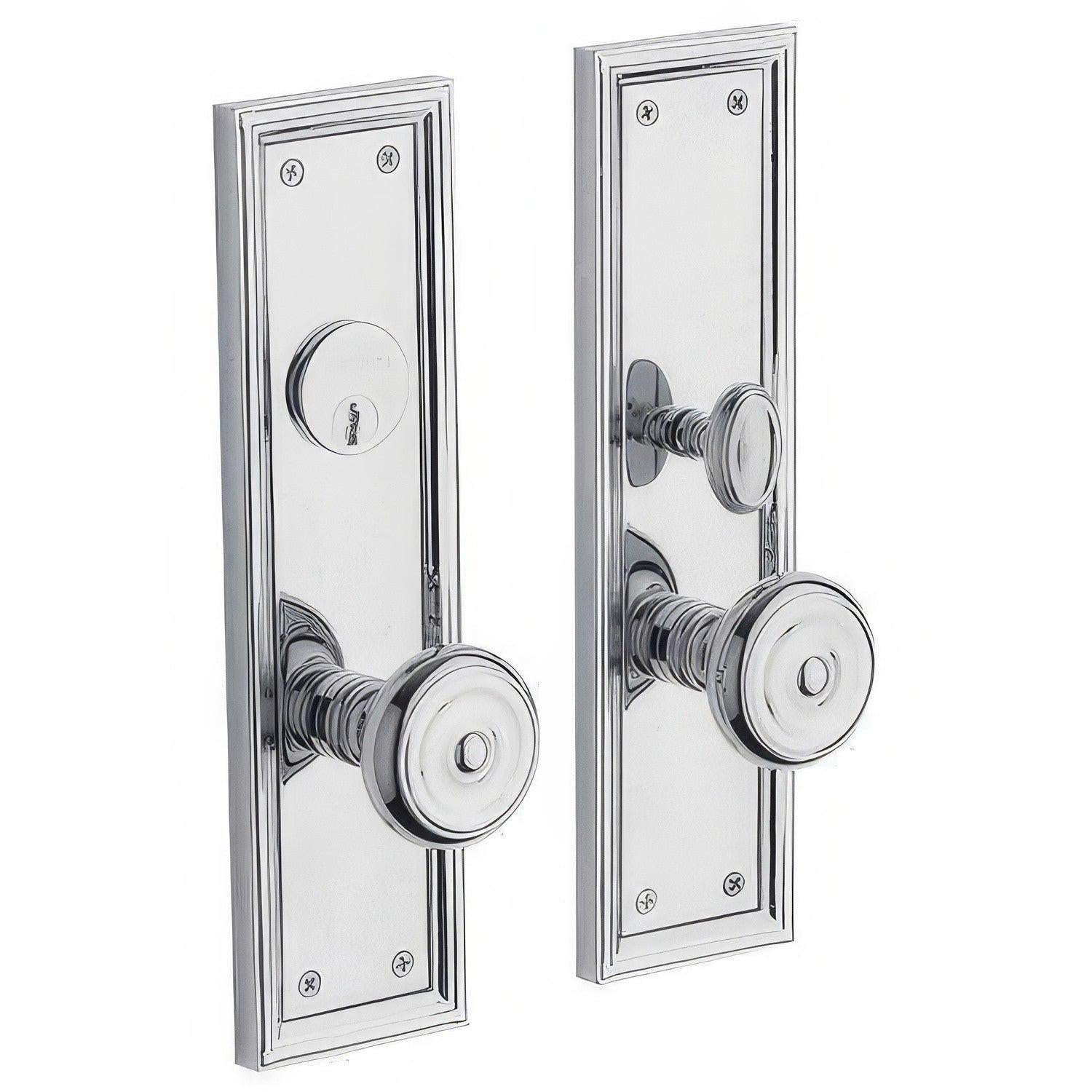 Baldwin 6547.DBLC Nashville Double Cylinder Mortise Handleset Trim Set
