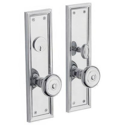 Baldwin 6547.DBLC Nashville Double Cylinder Mortise Handleset Trim Set