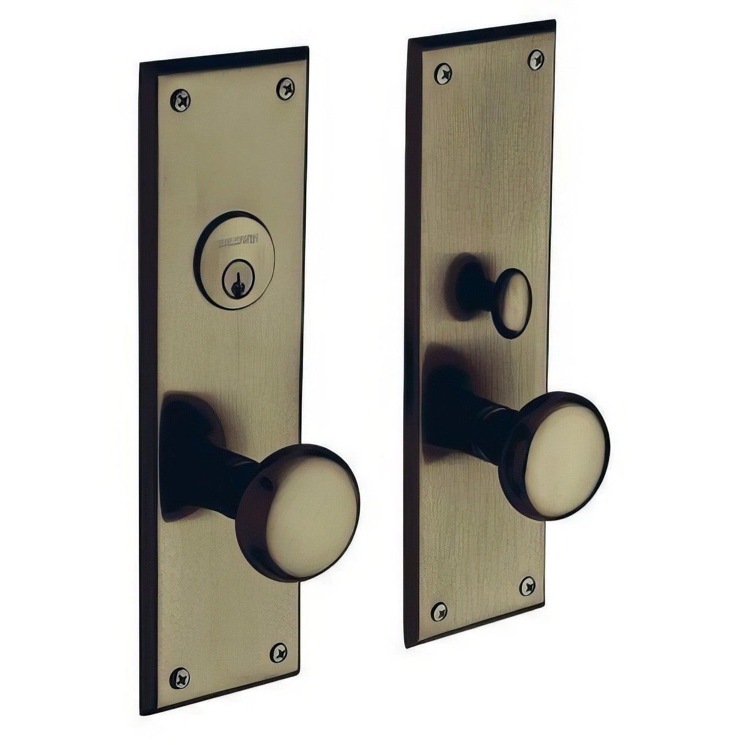 Baldwin 6552.ENTR Baltimore Single Cylinder Mortise Handleset Trim Set
