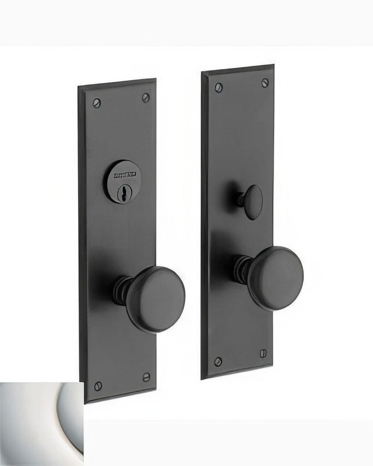 Baldwin 6552.DBLC Baltimore Double Cylinder Mortise Handleset Trim Set