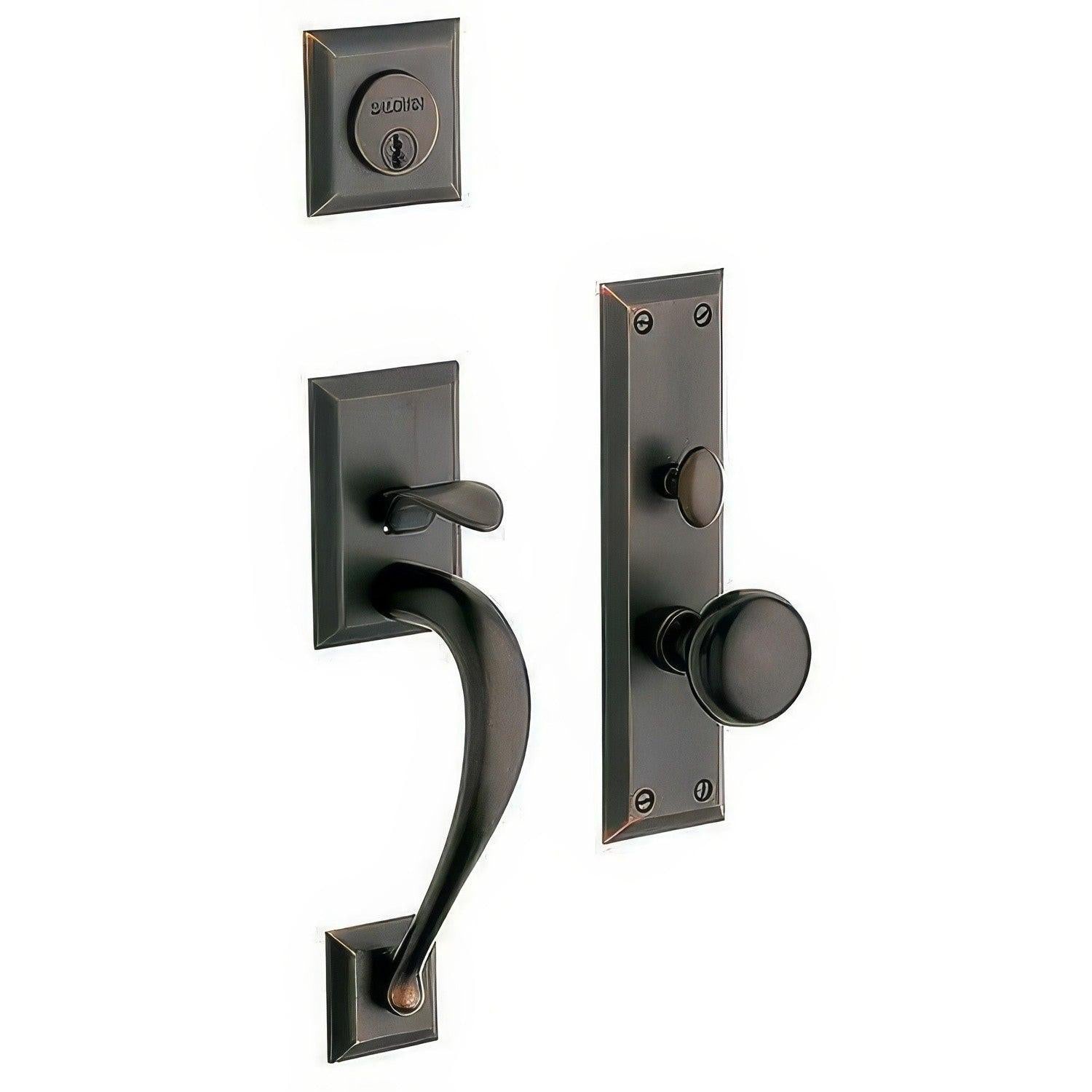 Baldwin 6571.DBLC Concord Double Cylinder Mortise Handleset Trim Set