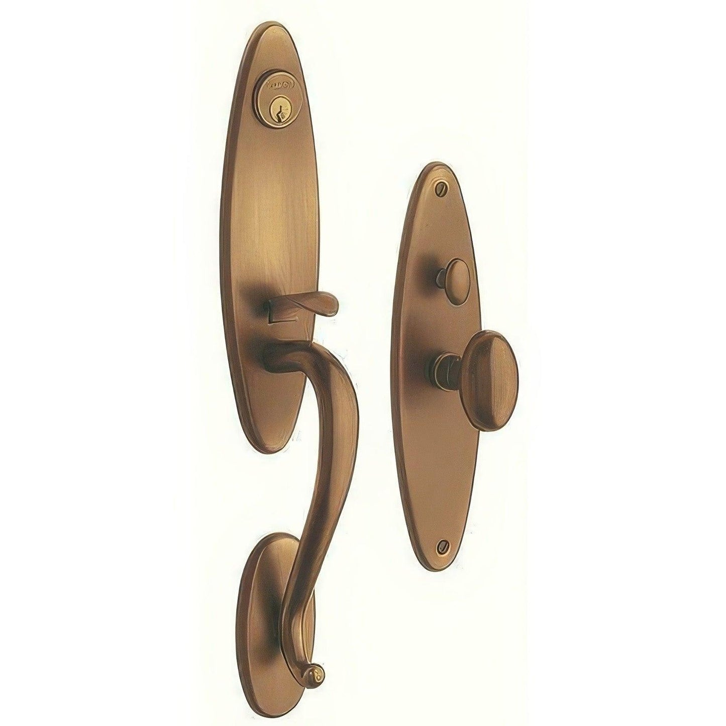 Baldwin 6573.ENTR Springfield Single Cylinder Mortise Handleset Trim Set