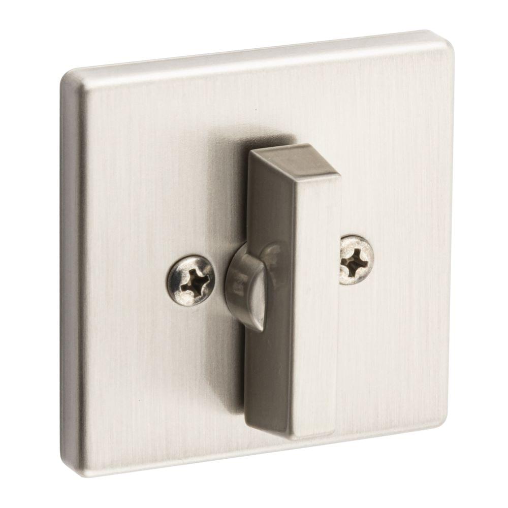 Kwikset 663SQT-15.DS One Sided Turn Square Deadbolt with RCAL Latch and Dual RCS and 5303 Full Lip Strike K3 Satin Nickel Finish.