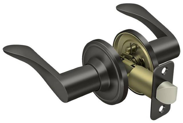 Deltana 6863L Trelawny Left Handed Passage Door Lever.