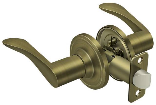 Deltana 6863L Trelawny Left Handed Passage Door Lever.