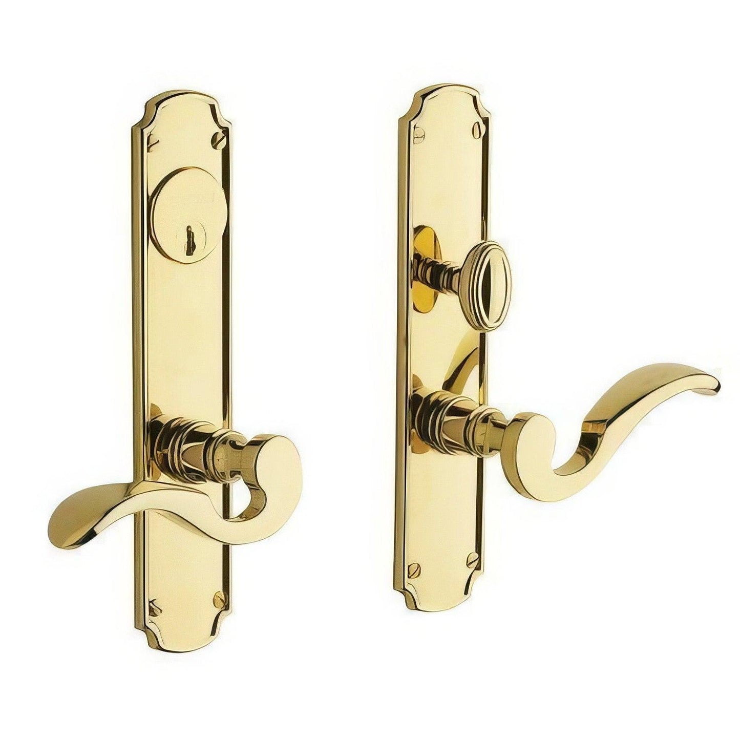 Baldwin 6942.DBLC Bismark Double Cylinder Mortise Handleset Trim Set