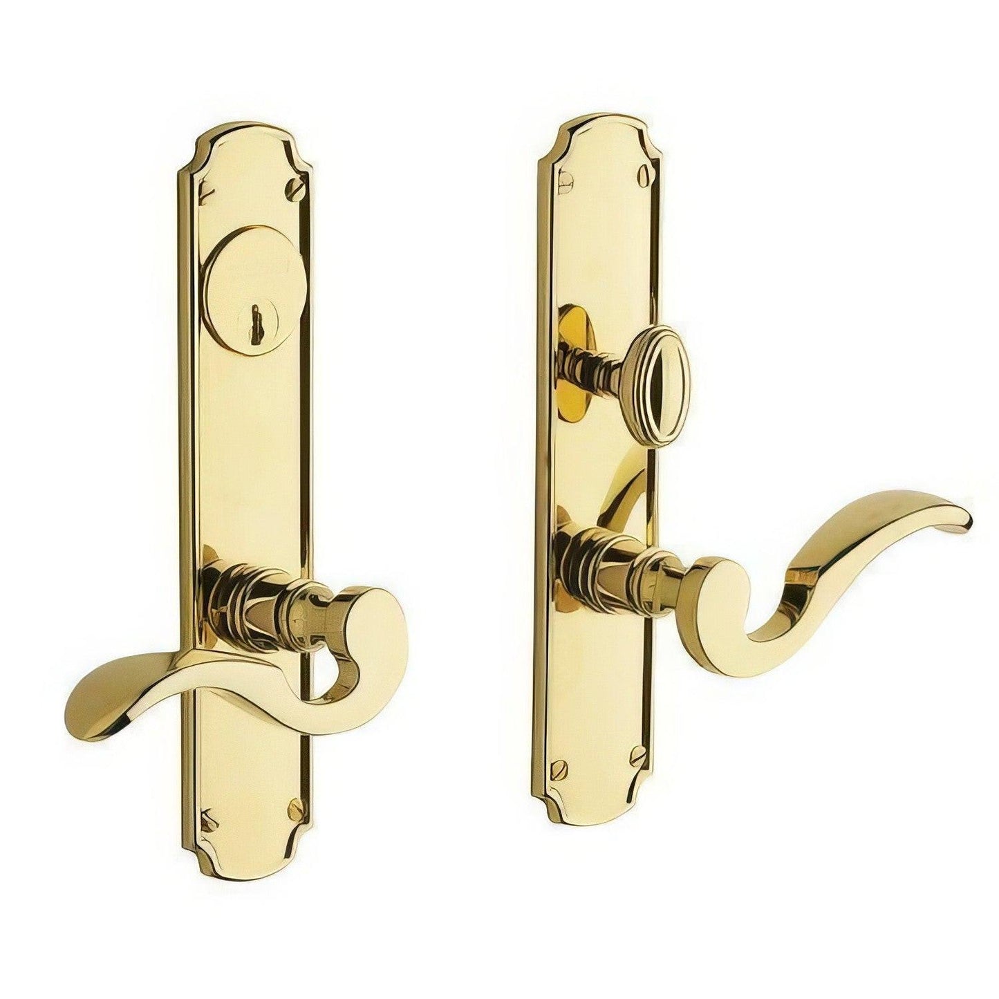 Baldwin 6942.ENTR Bismark Single Cylinder Mortise Handleset Trim Set