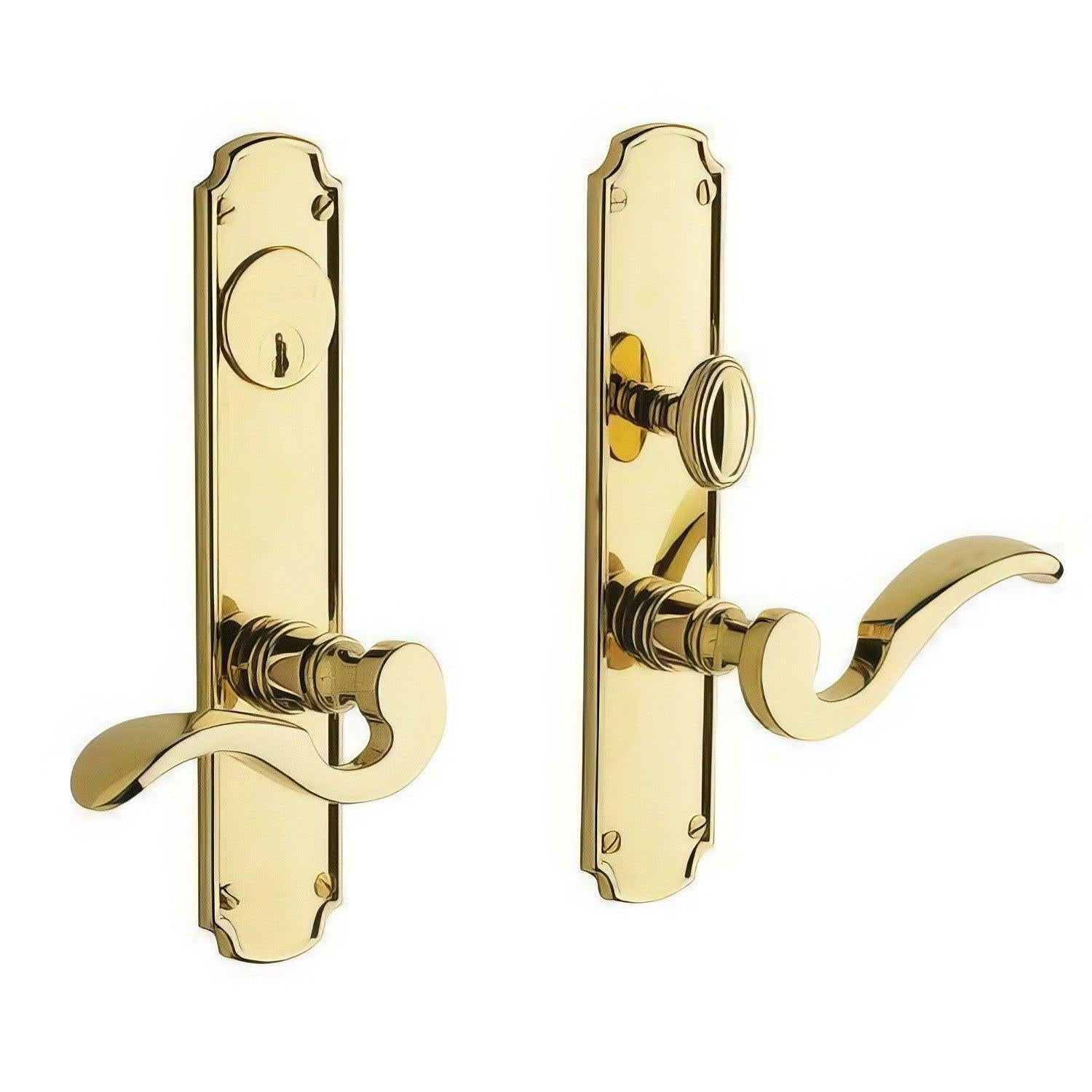 Baldwin 6942.ENTR Bismark Single Cylinder Mortise Handleset Trim Set