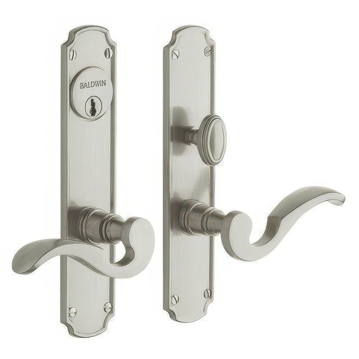 Baldwin 6942.ENTR Bismark Single Cylinder Mortise Handleset Trim Set