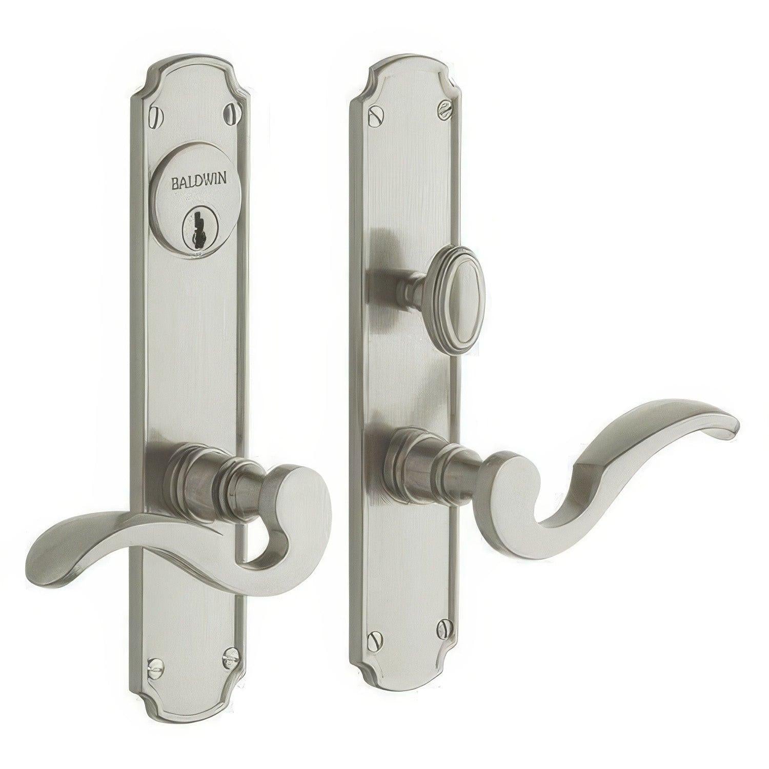 Baldwin 6942.ENTR Bismark Single Cylinder Mortise Handleset Trim Set