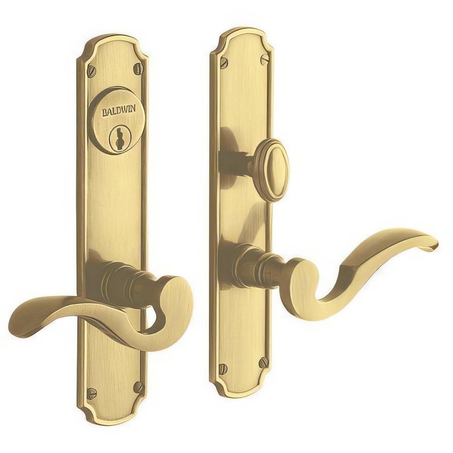 Baldwin 6942.ENTR Bismark Single Cylinder Mortise Handleset Trim Set