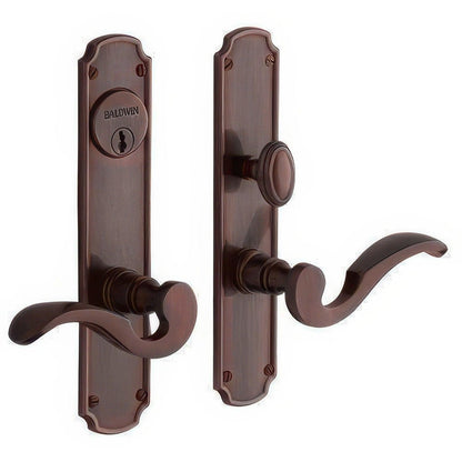 Baldwin 6942.DBLC Bismark Double Cylinder Mortise Handleset Trim Set