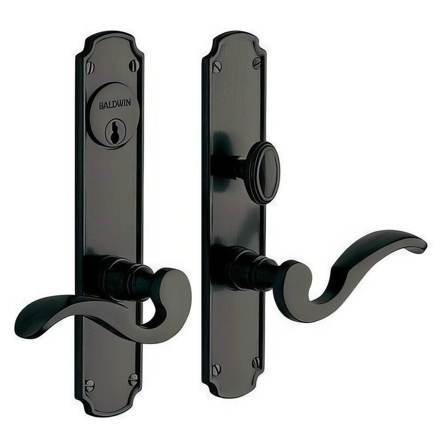 Baldwin 6942.ENTR Bismark Single Cylinder Mortise Handleset Trim Set