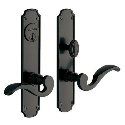 Baldwin 6942.ENTR Bismark Single Cylinder Mortise Handleset Trim Set